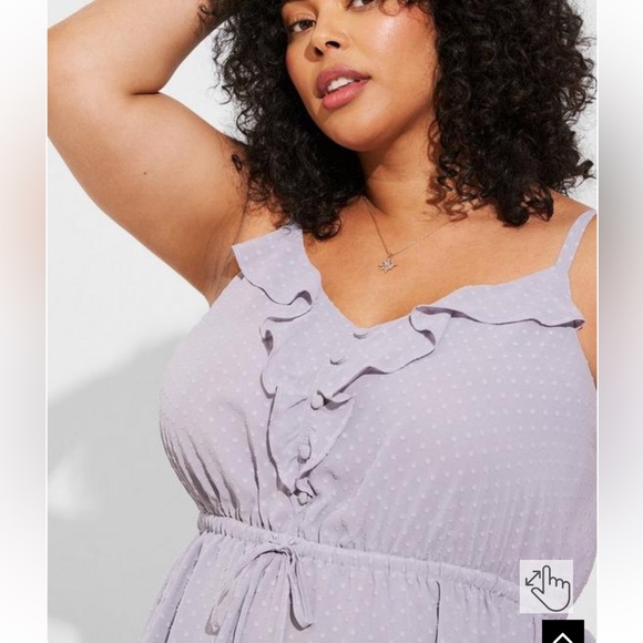 NEW✨TORRID Chiffon Tie Waist Tank - Picture 2 of 11